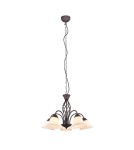 3-point chandelier - Trio RUSTICA Pendant Classic 5xE14 max 40W Rustic 101000524 - product 1