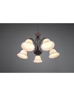 Trio RUSTICA Wisząca Klasyczna 5xE14 max 40W Rdzawy 101000524 - produkt 2
