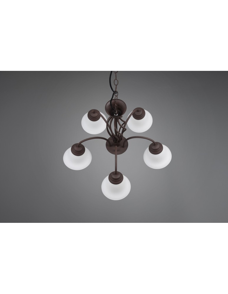 3-point chandelier - Trio RUSTICA Pendant Classic 5xE14 max 40W Rustic 101000524 - product kolory-swiatla.pl 4