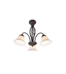 3-point chandelier - Trio RUSTICA Ceiling Classic 3xE14 max 40W Rusty 601000324 - product 1