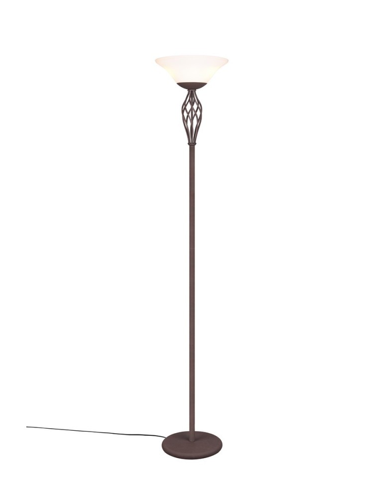 Classic floor lamps - Trio RUSTICA Floor lamp 2xE27 max 60W Rusty 401000224 - product kolory-swiatla.pl 1