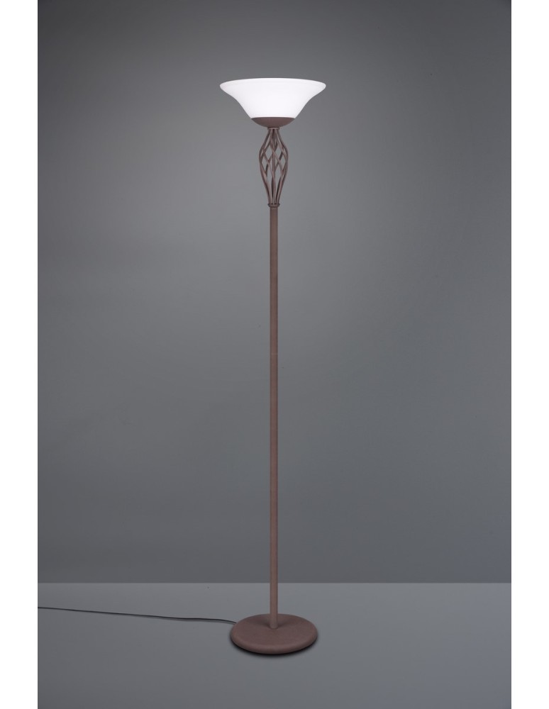 Lampy podłogowe klasyczne - Trio RUSTICA Podłogowa 2xE27 max 60W Rdzawy 401000224 - produkt kolory-swiatla.pl 2