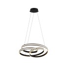 Pendant lamps - Trio YARA Pendant Modern 1xLED max 58W 2300+3000+4000K Black Mat 326210132 - product 1