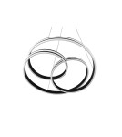 Lampy wiszące - Trio YARA Wisząca Nowoczesna 1xLED max 58W 2300+3000+4000K Czarny Mat 326210132 - produkt 9