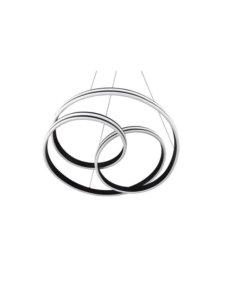 Pendant lamps - Trio YARA Pendant Modern 1xLED max 58W 2300+3000+4000K Black Mat 326210132 - product kolory-swiatla.pl 9