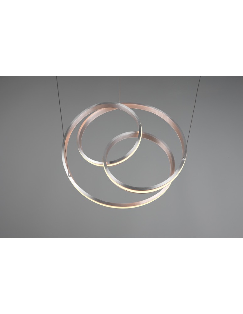 Lampy wiszące - Trio YARA Wisząca Nowoczesna 1xLED max 60W 2300+3000+4000K Nikiel Mat 326210107 - produkt kolory-swiatla.pl 2