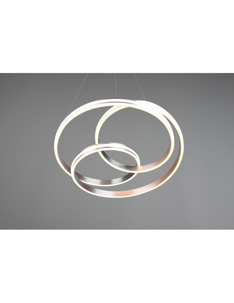 Pendant lamps - Trio YARA Pendant Modern 1xLED max 60W 2300+3000+4000K Nickel Mat 326210107 - product kolory-swiatla.pl 3