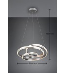 Lampy wiszące - Trio YARA Wisząca Nowoczesna 1xLED max 60W 2300+3000+4000K Nikiel Mat 326210107 - produkt 4