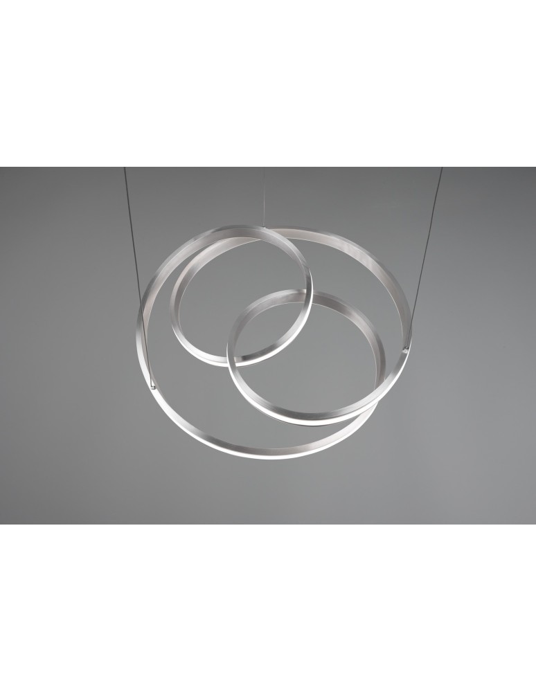 Lampy wiszące - Trio YARA Wisząca Nowoczesna 1xLED max 60W 2300+3000+4000K Nikiel Mat 326210107 - produkt kolory-swiatla.pl 6