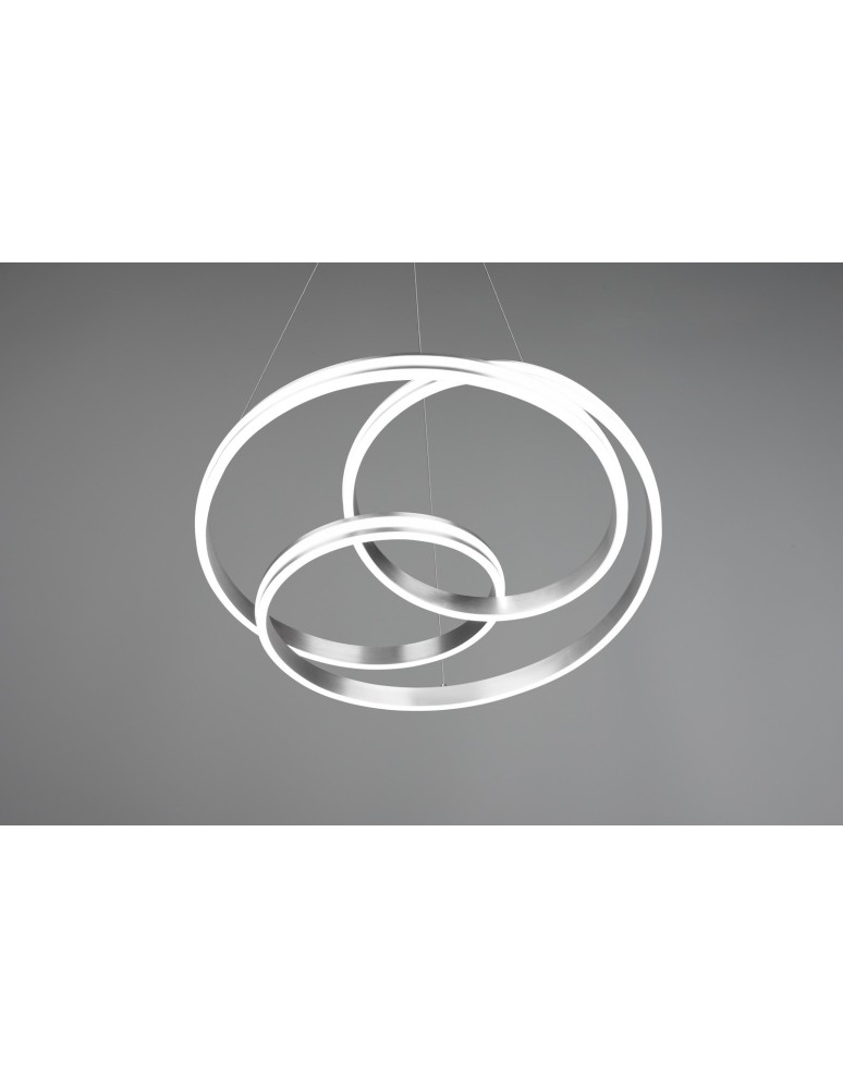 Lampy wiszące - Trio YARA Wisząca Nowoczesna 1xLED max 60W 2300+3000+4000K Nikiel Mat 326210107 - produkt kolory-swiatla.pl 7