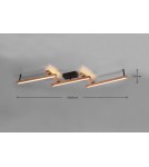 LED ceiling lamps - Trio BELLARI Modern Ceiling 1xLED max 36W 2700-6000K Wood Color 626410530 - product 5
