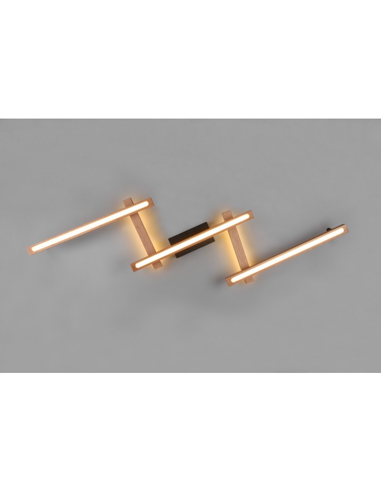 LED ceiling lamps - Trio BELLARI Modern Ceiling 1xLED max 36W 2700-6000K Wood Color 626410530 - product kolory-swiatla.pl 6