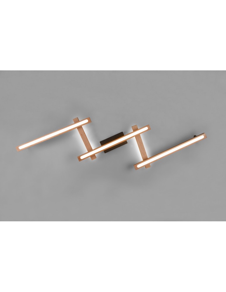 LED ceiling lamps - Trio BELLARI Modern Ceiling 1xLED max 36W 2700-6000K Wood Color 626410530 - product kolory-swiatla.pl 7