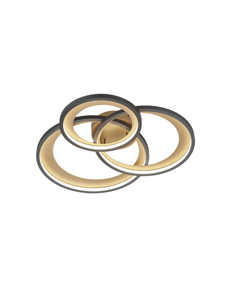 Lampy sufitowe LED - Trio GRANADA Sufitowa Nowoczesna 1xLED max 36W 3000K Czarny Mat 673810332 - produkt kolory-swiatla.pl 1