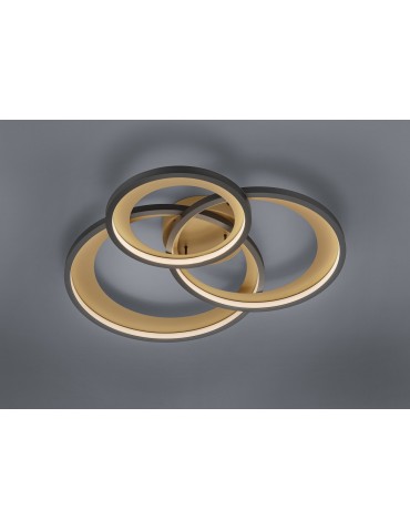 Trio GRANADA Modern Ceiling 1xLED max 36W 3000K Black Mat 673810332 - product 2