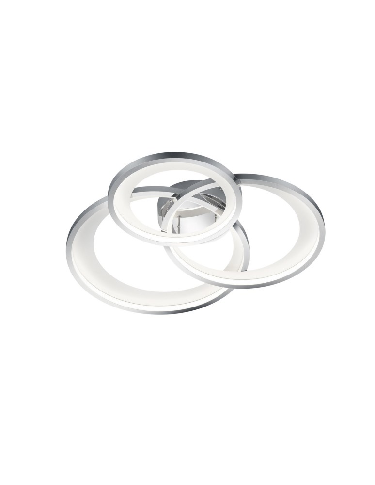 LED ceiling lamps - Trio GRANADA Modern Ceiling 1xLED max 36W 3000K Chrome 673810306 - product kolory-swiatla.pl 1