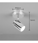 Bathroom wall lamps - Trio ANGELO Bathroom Wall Mount 1xGU10 max 5W Chrome 880400106 - product 2