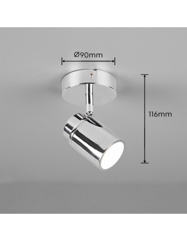 Trio ANGELO Ścienna Łazienkowa 1xGU10 max 5W Chrom 880400106 - produkt 2