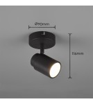 Bathroom wall lamps - Trio ANGELO Bathroom Wall Mount 1xGU10 max 5W Black Matte 880400132 - product 2