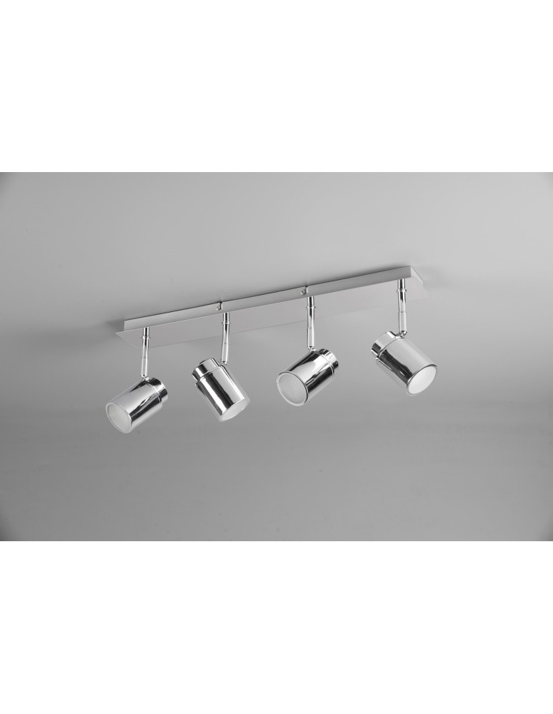 Bathroom ceiling lamps - Trio ANGELO Bathroom Ceiling 4xGU10 max 5W Chrome 880400406 - product kolory-swiatla.pl 2