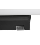 Bathroom wall lamps - Trio MATTIMO Bathroom Wall Mount IP44 1xLED max 6W 3000K Black Matte 283270232 - product 3