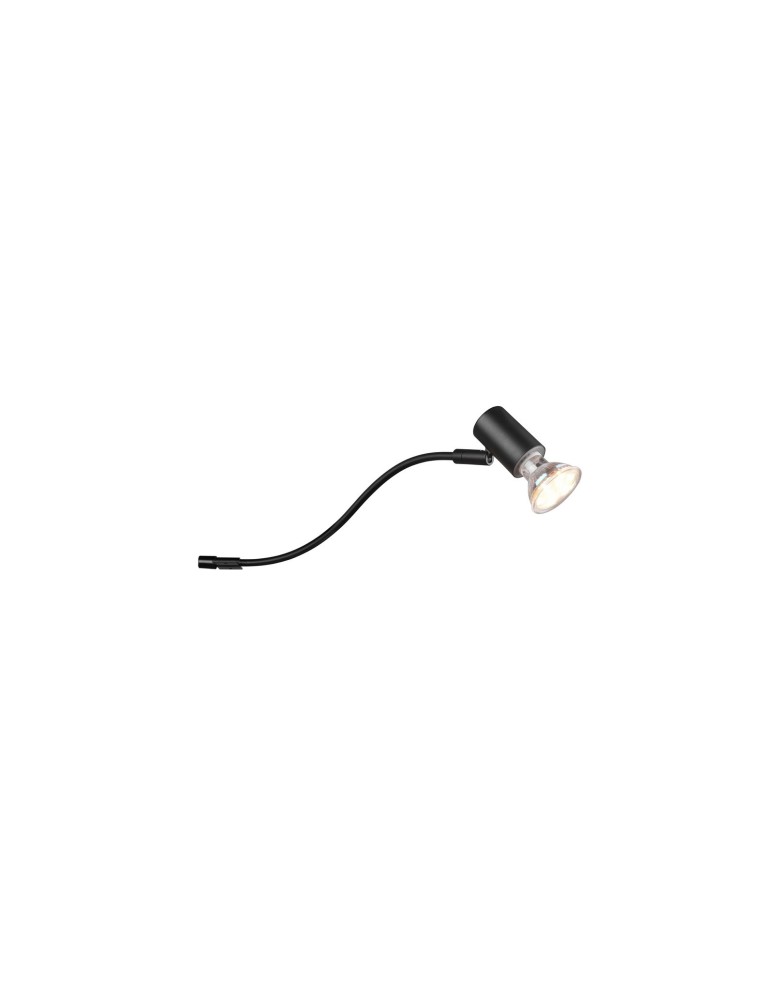 Bathroom wall lamps - Trio GIADA Bathroom Wall Mount 1xGU10 max 5W Black Matte 283400132 - product kolory-swiatla.pl 1