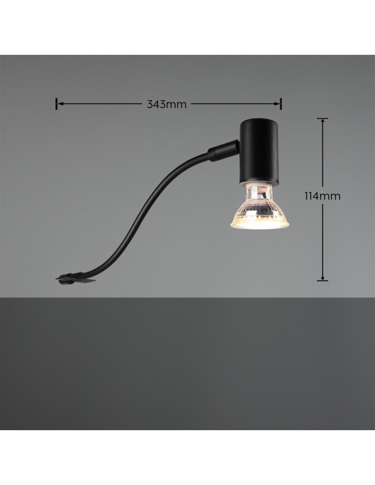 Bathroom wall lamps - Trio GIADA Bathroom Wall Mount 1xGU10 max 5W Black Matte 283400132 - product kolory-swiatla.pl 3