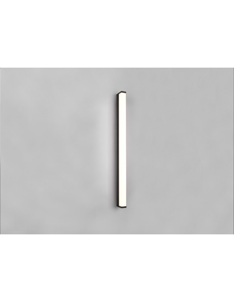 Bathroom wall lamps - Trio FABIO Bathroom Wall Mount 1xLED max 12W 3000K Black Matte 283817932 - product kolory-swiatla.pl 3