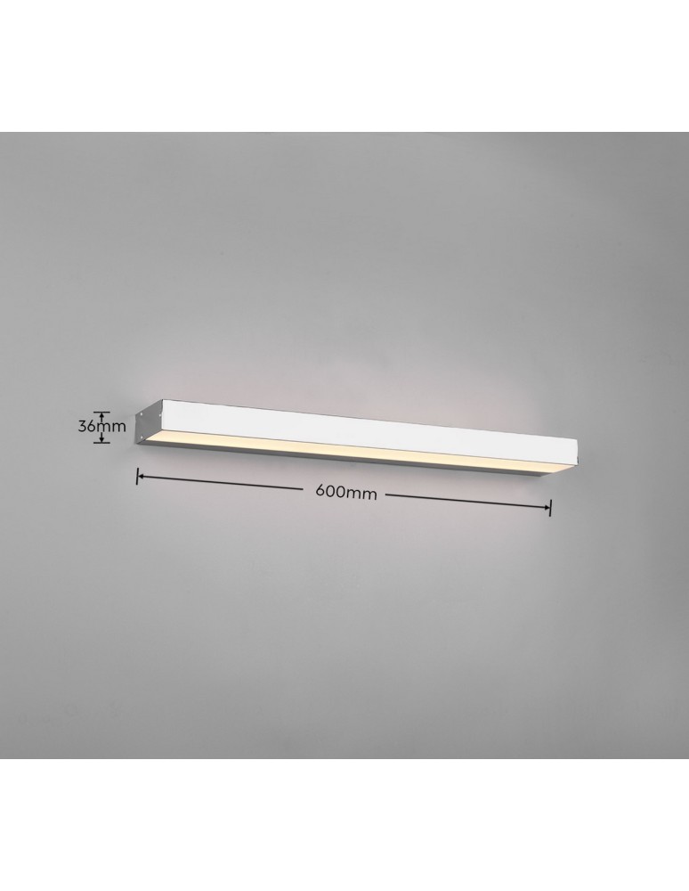 Bathroom wall lamps - Trio ROCCO Bathroom Wall Mount 1xLED max 8W 3000K Chrome 283916006 - product kolory-swiatla.pl 4