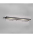 Bathroom wall lamps - Trio ROCCO Bathroom Wall Mount 1xLED max 13W 3000K Black Mat 283919032 - product 4