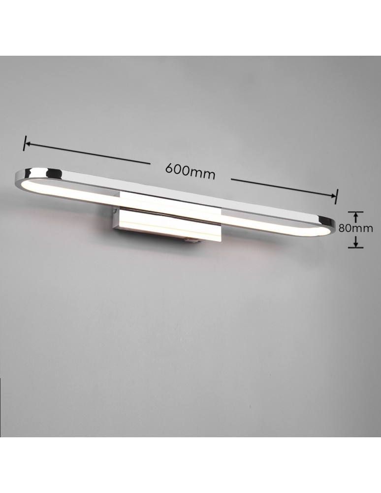 Bathroom wall lamps - Trio GIANNI Bathroom Wall Mount 1xLED max 22W 3000K Chrome 283779106 - product kolory-swiatla.pl 6