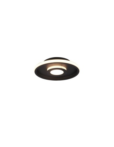 Trio ASCARI Bathroom Ceiling 1xLED max 28W 3000K Black Matte 680810332