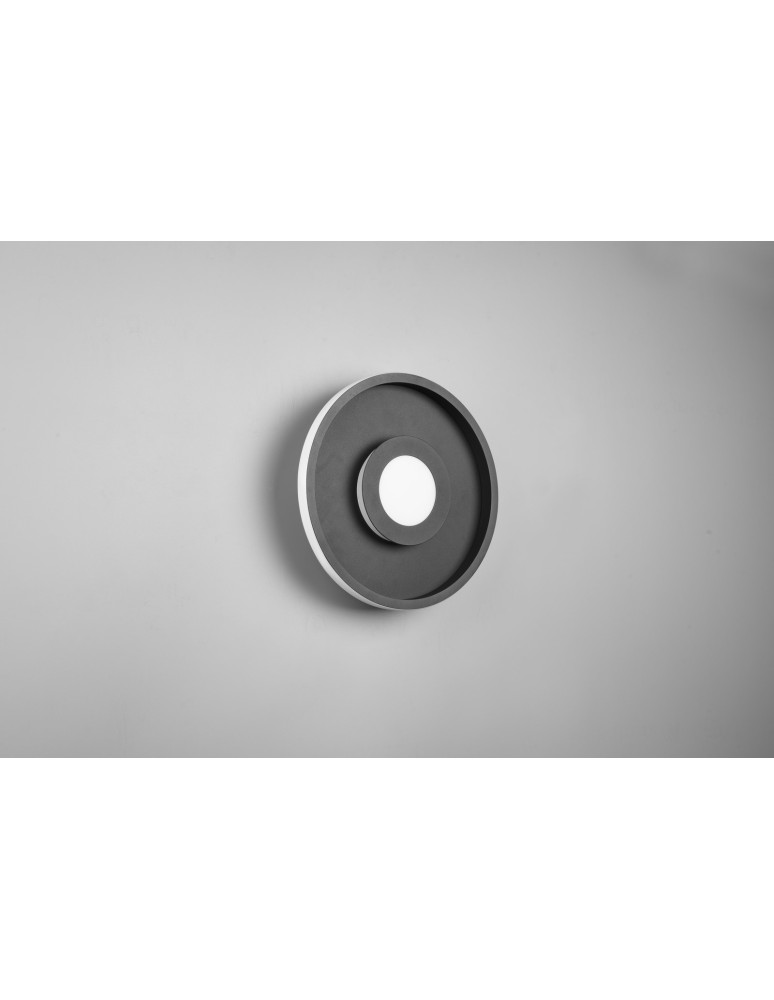 Bathroom ceiling lamps - Trio ASCARI Bathroom Ceiling 1xLED max 28W 3000K Black Matte 680810332 - product kolory-swiatla.pl 3