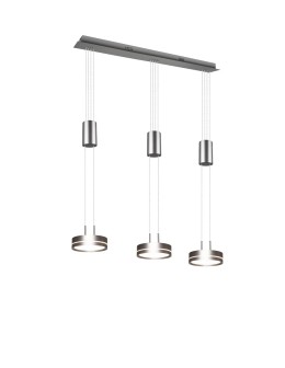 Trio FRANKLIN Wisząca Nowoczesna 3xLED max 9W 3000K Nikiel Mat 326510307