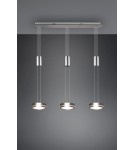 Lampy wiszące - Trio FRANKLIN Wisząca Nowoczesna 3xLED max 9W 3000K Nikiel Mat 326510307 - produkt 2