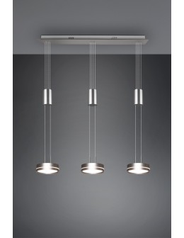 Trio FRANKLIN Wisząca Nowoczesna 3xLED max 9W 3000K Nikiel Mat 326510307 - produkt 2