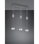 Lampy wiszące - Trio FRANKLIN Wisząca Nowoczesna 3xLED max 9W 3000K Nikiel Mat 326510307 - produkt 6