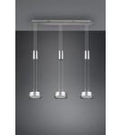Lampy wiszące - Trio FRANKLIN Wisząca Nowoczesna 3xLED max 9W 3000K Nikiel Mat 326510307 - produkt 7