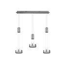 Lampy wiszące - Trio FRANKLIN Wisząca Nowoczesna 3xLED max 9W 3000K Nikiel Mat 326510307 - produkt 8