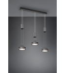 Lampy wiszące - Trio FRANKLIN Wisząca Nowoczesna 3xLED max 9W 3000K Antracyt 326510342 - produkt 2