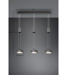 Lampy wiszące - Trio FRANKLIN Wisząca Nowoczesna 3xLED max 9W 3000K Antracyt 326510342 - produkt 4