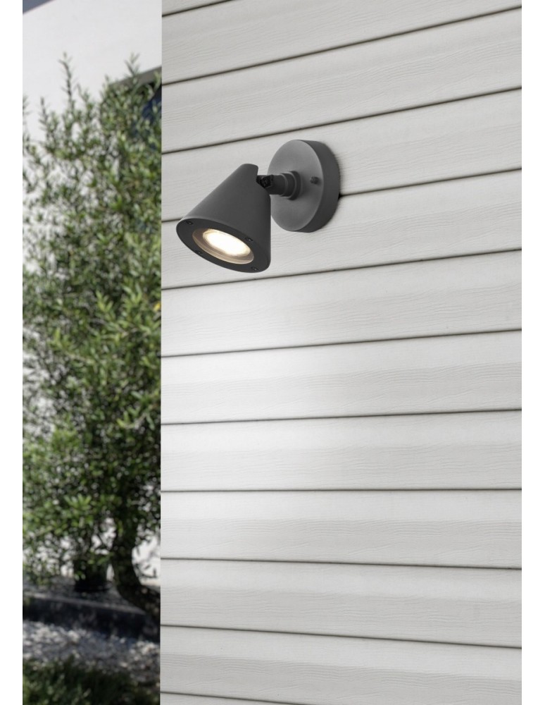 Outdoor wall lamps - Trio KAVERI Outdoor Wall Mounted 1xGU10 max 5W Anthracite 206060142 - product kolory-swiatla.pl 2