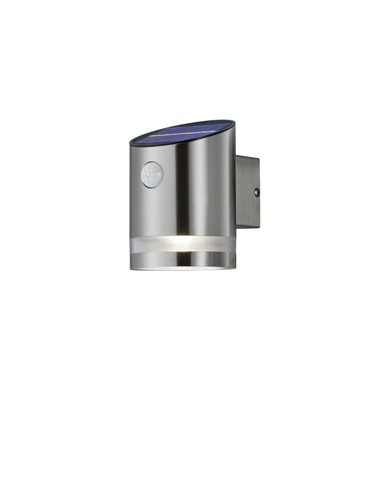 Solar lamps - RL SALTA SOLAR Motion Sensor Outdoor Wall Mounted 1xLED max 3W 3000K Nickel Mat R22231107 - product kolory-swiatla.pl 1