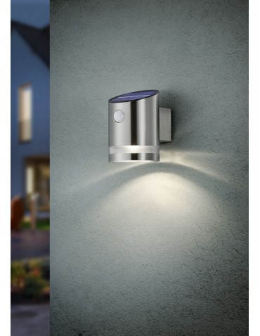 RL SALTA SOLAR Motion Sensor Outdoor Wall Mounted 1xLED max 3W 3000K Nickel Mat R22231107 - product 2