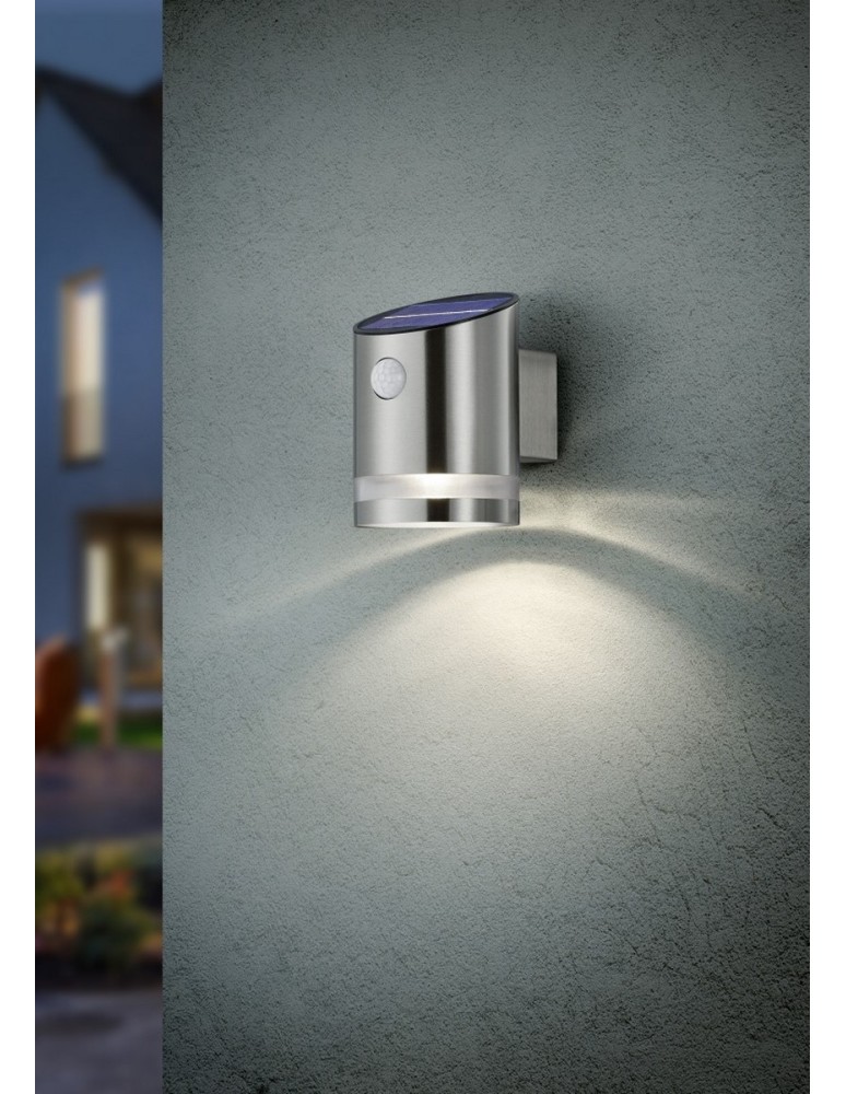 Solar lamps - RL SALTA SOLAR Motion Sensor Outdoor Wall Mounted 1xLED max 3W 3000K Nickel Mat R22231107 - product kolory-swiatla.pl 2