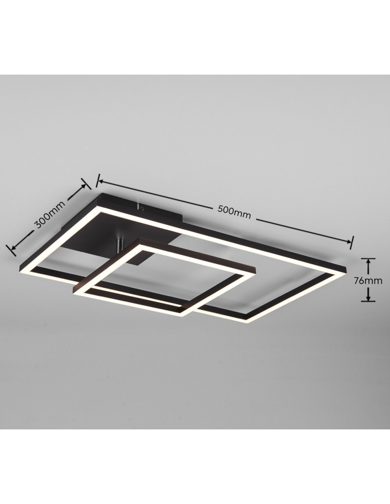 LED ceiling lamps - RL PADELLA Modern Ceiling 1xLED max 25W 3000K Black Mat R6264213232 - product kolory-swiatla.pl 5