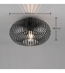 Modern ceiling lamps - Trio JOHANN Modern Ceiling 1xE27 max 60W Black Matte 606903032 - product 2