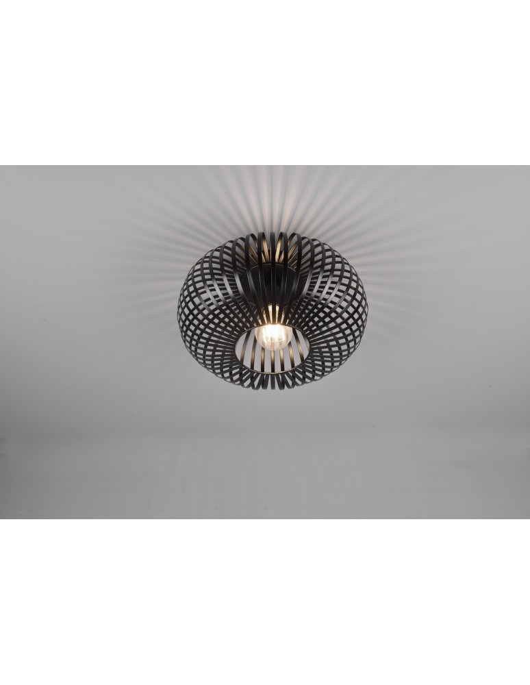 Modern ceiling lamps - Trio JOHANN Modern Ceiling 1xE27 max 60W Black Matte 606903032 - product kolory-swiatla.pl 3