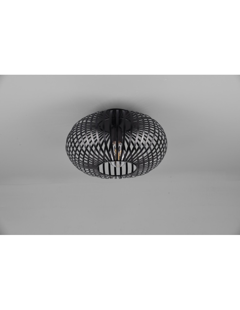Modern ceiling lamps - Trio JOHANN Modern Ceiling 1xE27 max 60W Black Matte 606903032 - product kolory-swiatla.pl 4