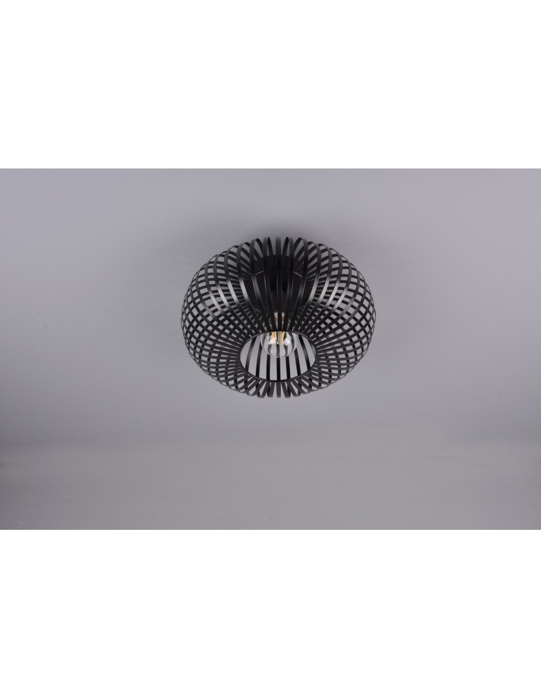 Lampy sufitowe nowoczesne - Trio JOHANN Sufitowa Nowoczesna 1xE27 max 60W Czarny Mat 606903032 - produkt kolory-swiatla.pl 5